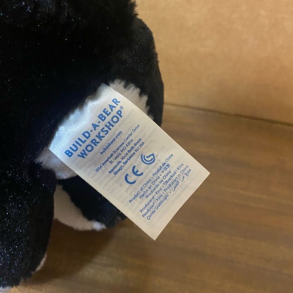 BUILD A BEAR Promise Pets TUXEDO CAT Black White Stuffed Plush 11" w/ Tag Collar - Picture 4 of 7